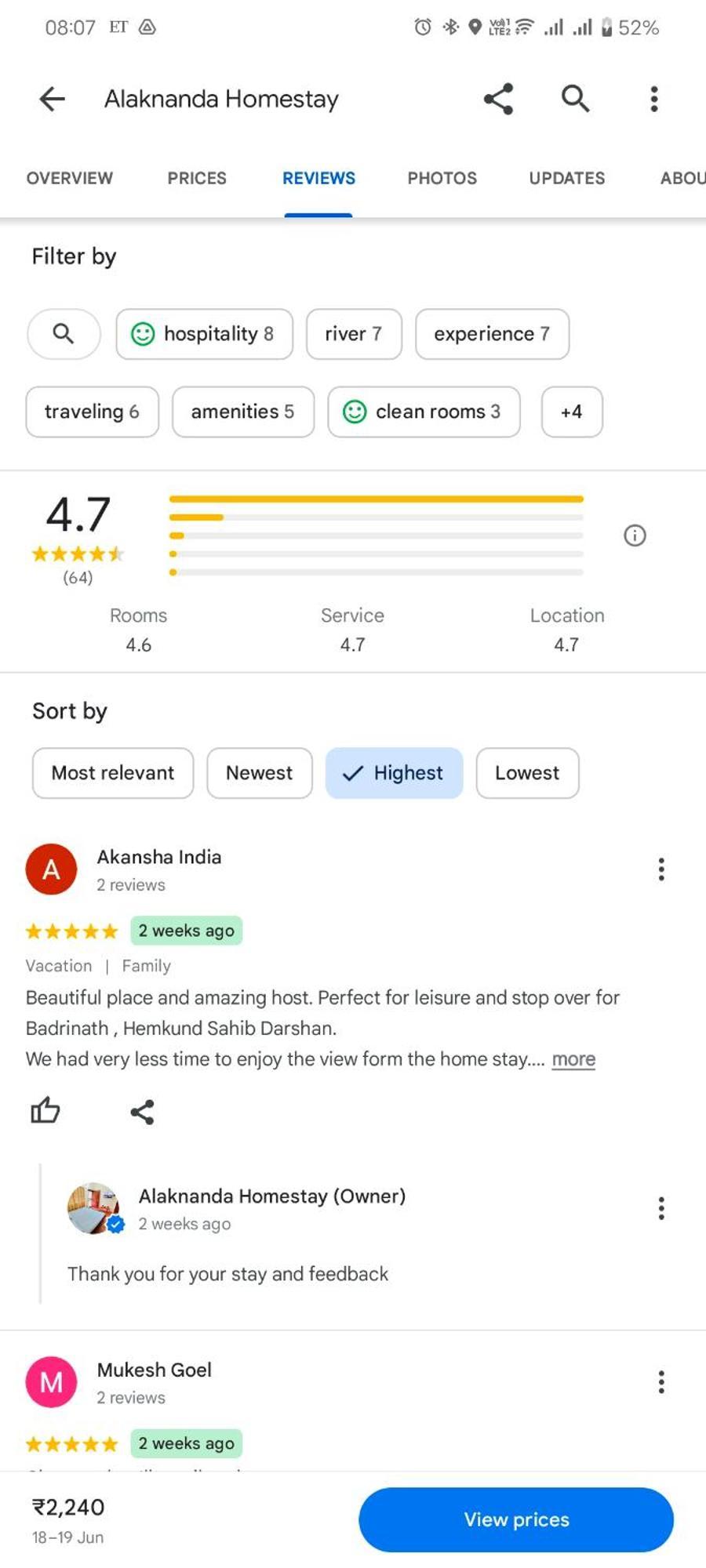 Alaknanda Homestay Karnaprayāg Zewnętrze zdjęcie